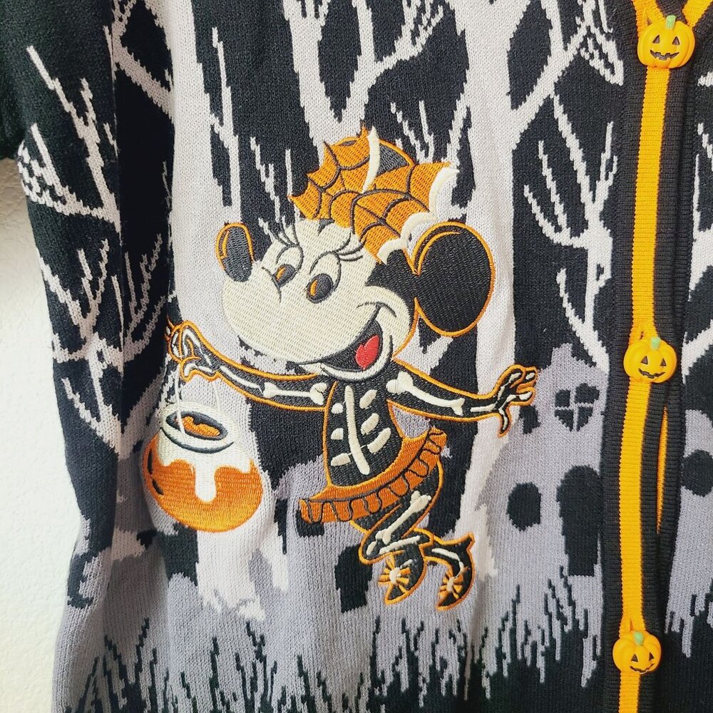 Her Universe Disney Mickey Mouse Trick Or Treat Cardigan Size L Black - Picture 4 of 7